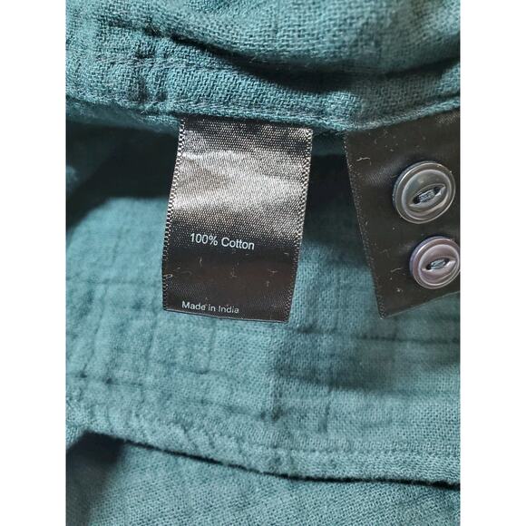 Flint And Tinder Shirt Mens Medium Button Down Long‎ Sleeve Gauze Huckberry - Picture 5 of 8